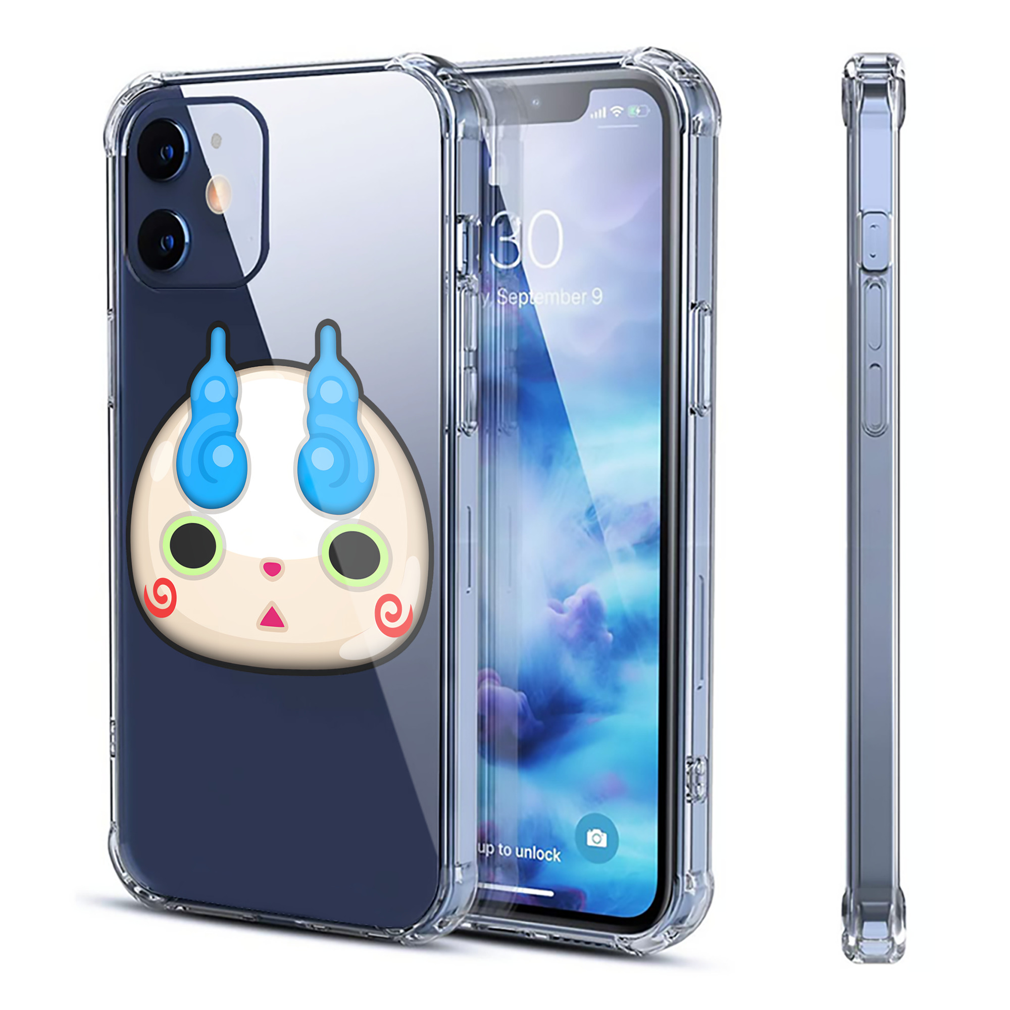 （画像用） 妖怪ウォッチ Yo-kai Watch 【iPhone 12シリーズ対応】透明スマホケース（クリアソフトケース）